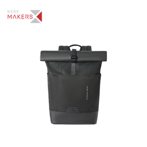 Mochila neutral para portátil con tapa enrollable